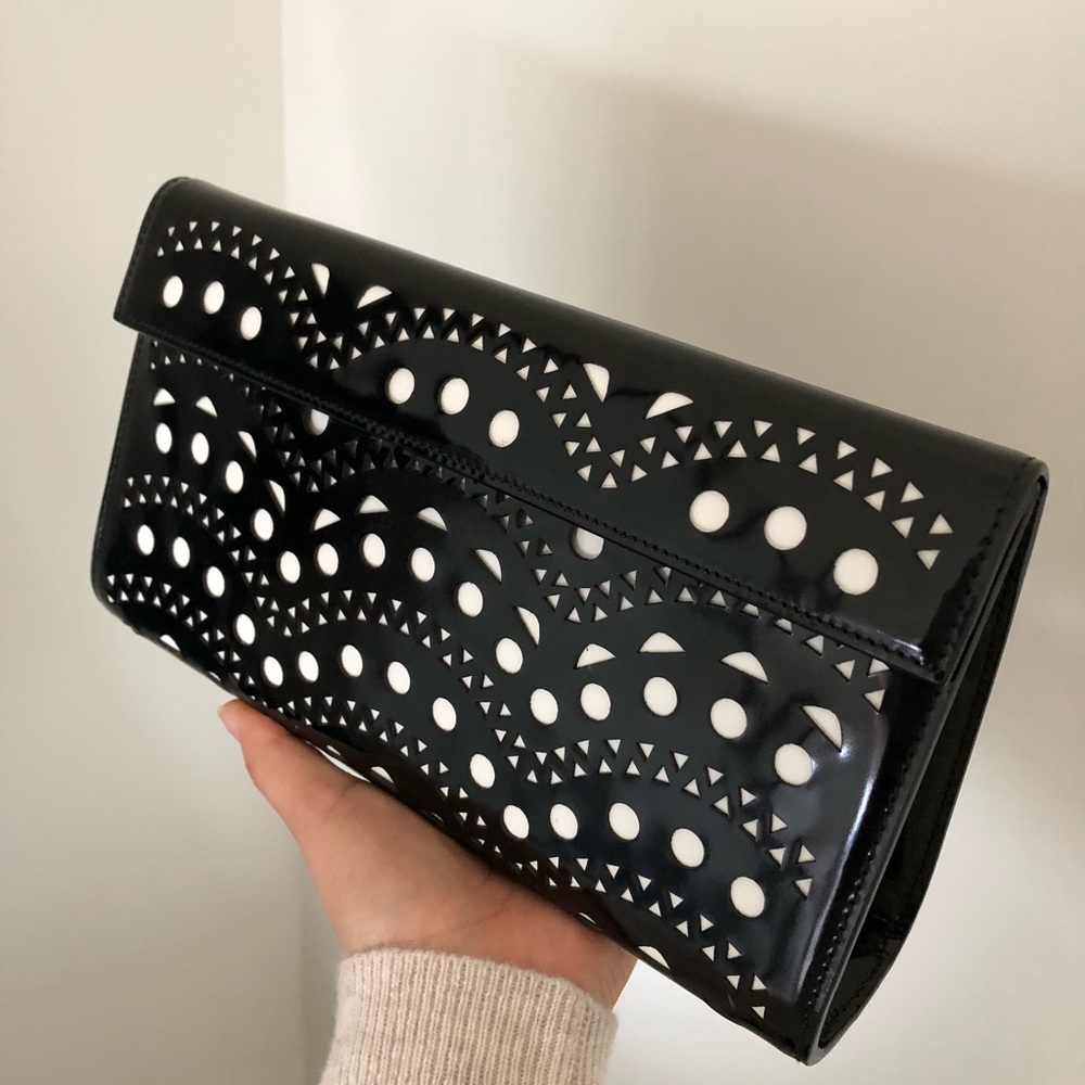 Alaïa Laser Cut Clutch